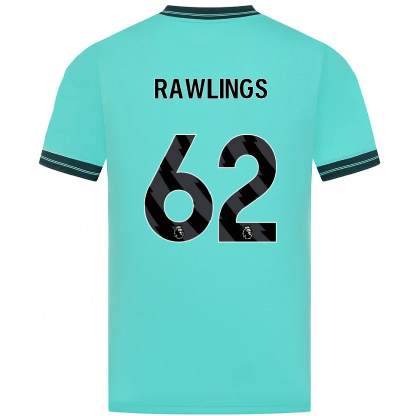 Danxen Kinder Luke Rawlings #62 Himmelblau Grün Auswärtstrikot Trikot 2025/26 T-Shirt Schweiz