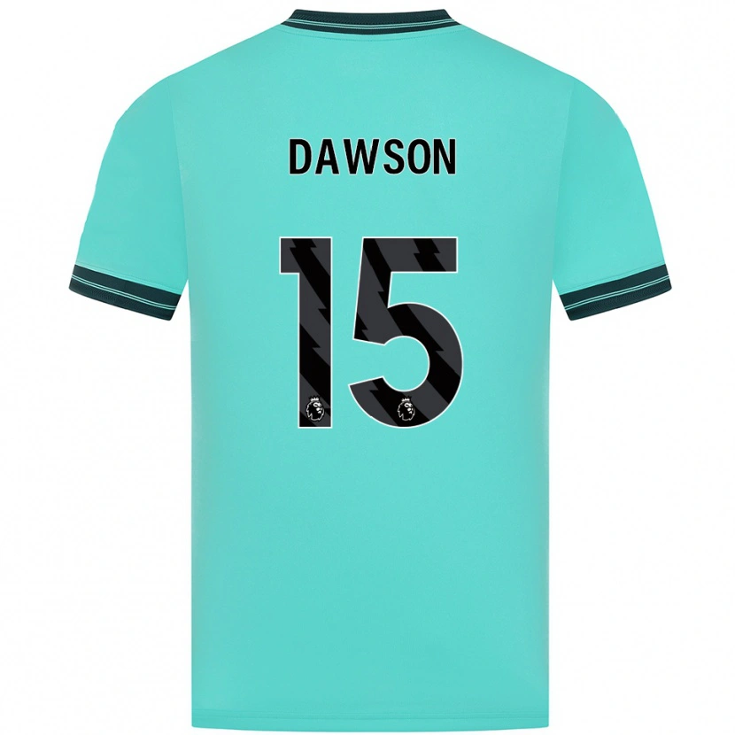 Danxen Kinder Craig Dawson #15 Himmelblau Grün Auswärtstrikot Trikot 2025/26 T-Shirt Schweiz