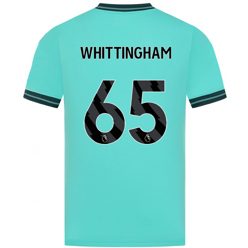 Danxen Kinder Matthew Whittingham #65 Himmelblau Grün Auswärtstrikot Trikot 2025/26 T-Shirt Schweiz