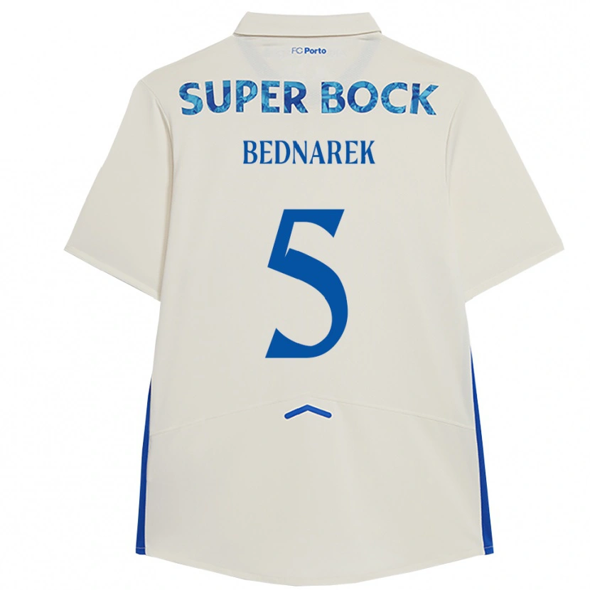 Danxen Kinder Jan Bednarek #5 Weiß Blau Ausweichtrikot Trikot 2025/26 T-Shirt Schweiz