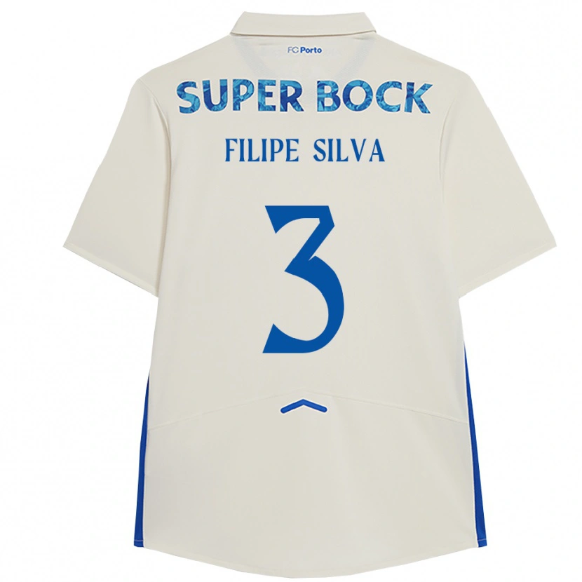 Danxen Kinder Filipe Silva #3 Weiß Blau Ausweichtrikot Trikot 2025/26 T-Shirt Schweiz