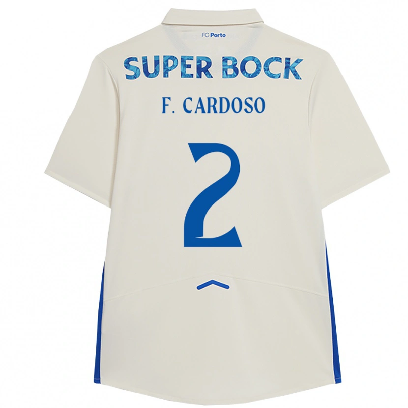 Danxen Kinder Fábio Cardoso #2 Weiß Blau Ausweichtrikot Trikot 2025/26 T-Shirt Schweiz