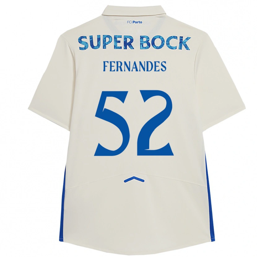 Danxen Kinder Martim Fernandes #52 Weiß Blau Ausweichtrikot Trikot 2025/26 T-Shirt Schweiz