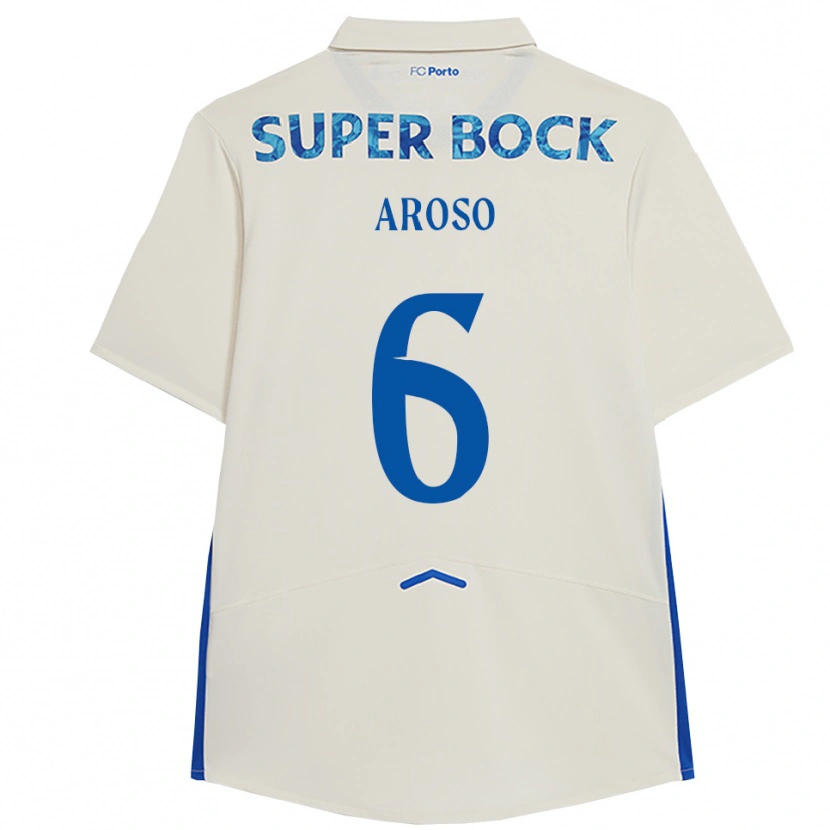 Danxen Kinder Carolina Aroso #6 Weiß Blau Ausweichtrikot Trikot 2025/26 T-Shirt Schweiz