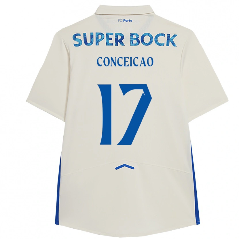 Danxen Kinder Rodrigo Conceicao #17 Weiß Blau Ausweichtrikot Trikot 2025/26 T-Shirt Schweiz