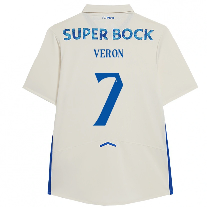 Danxen Kinder Gabriel Veron #7 Weiß Blau Ausweichtrikot Trikot 2025/26 T-Shirt Schweiz