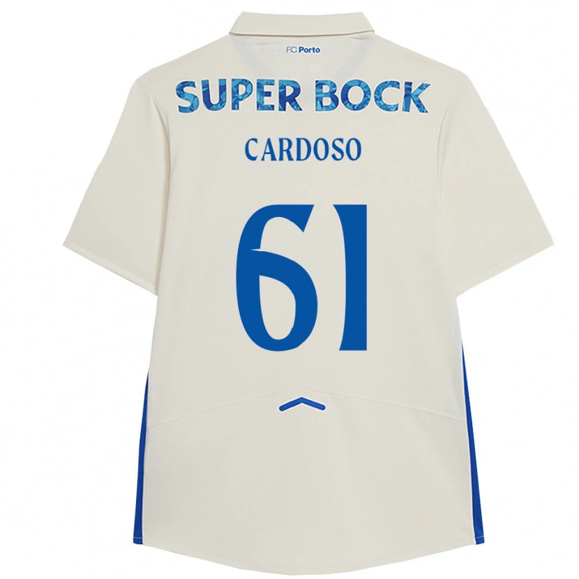 Danxen Kinder Ivan Cardoso #61 Weiß Blau Ausweichtrikot Trikot 2025/26 T-Shirt Schweiz