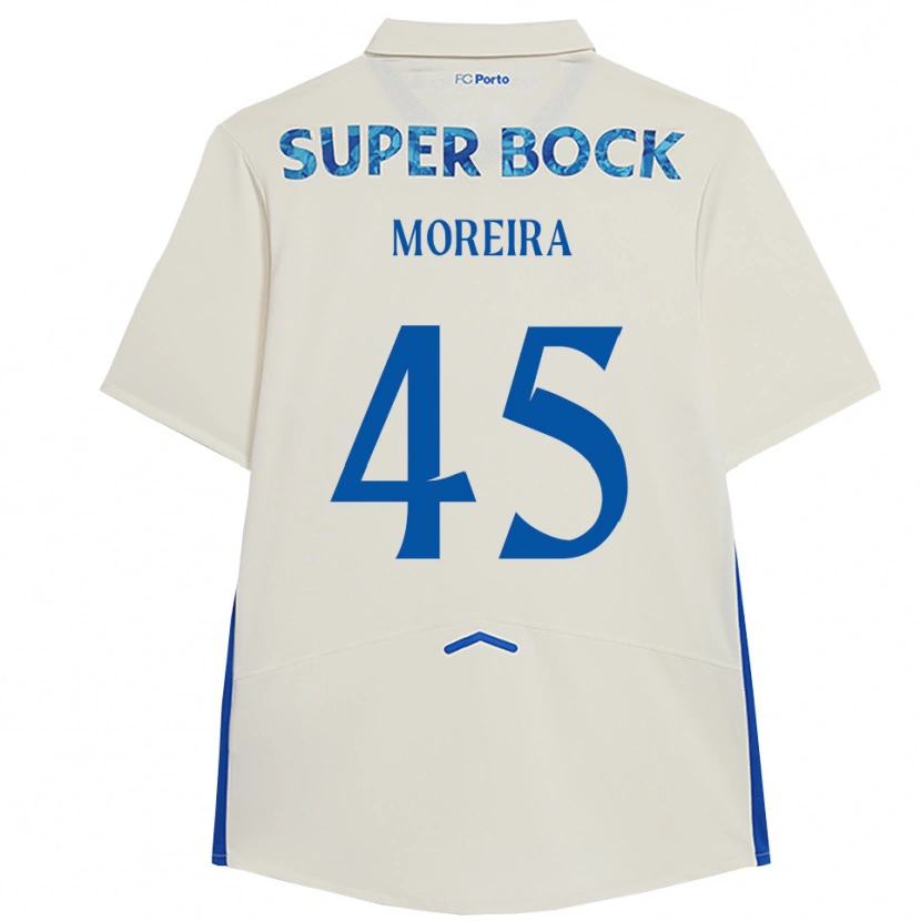 Danxen Kinder João Moreira #45 Weiß Blau Ausweichtrikot Trikot 2025/26 T-Shirt Schweiz