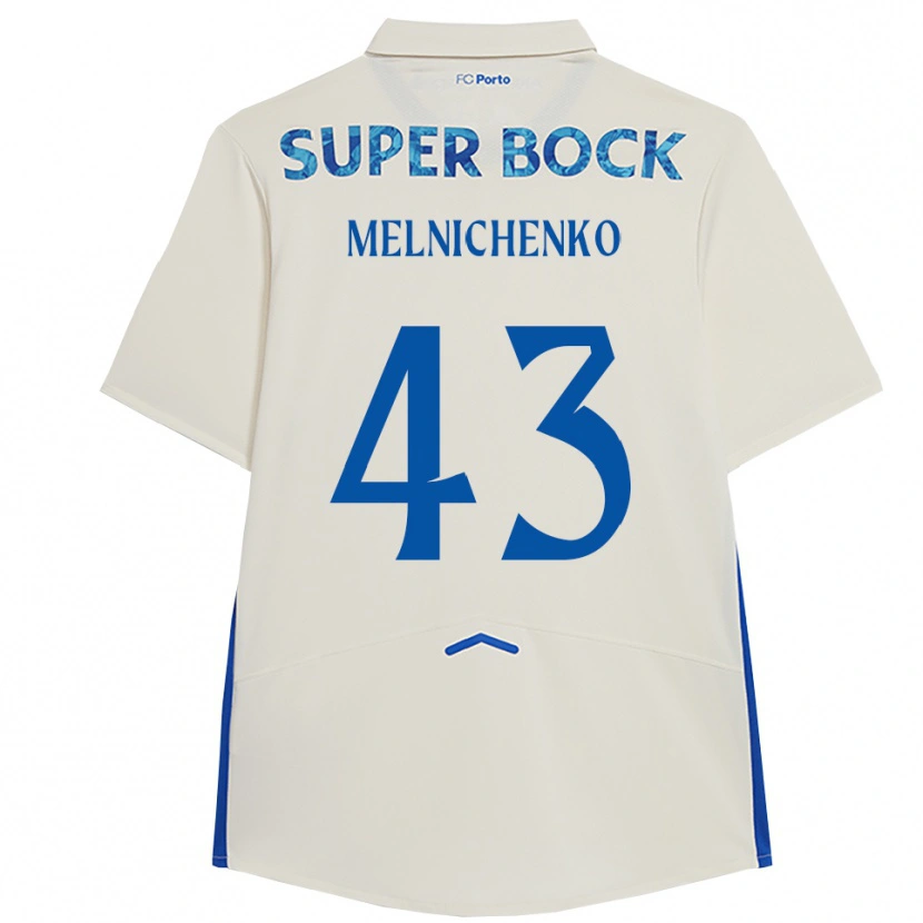 Danxen Kinder Trofim Melnichenko #43 Weiß Blau Ausweichtrikot Trikot 2025/26 T-Shirt Schweiz