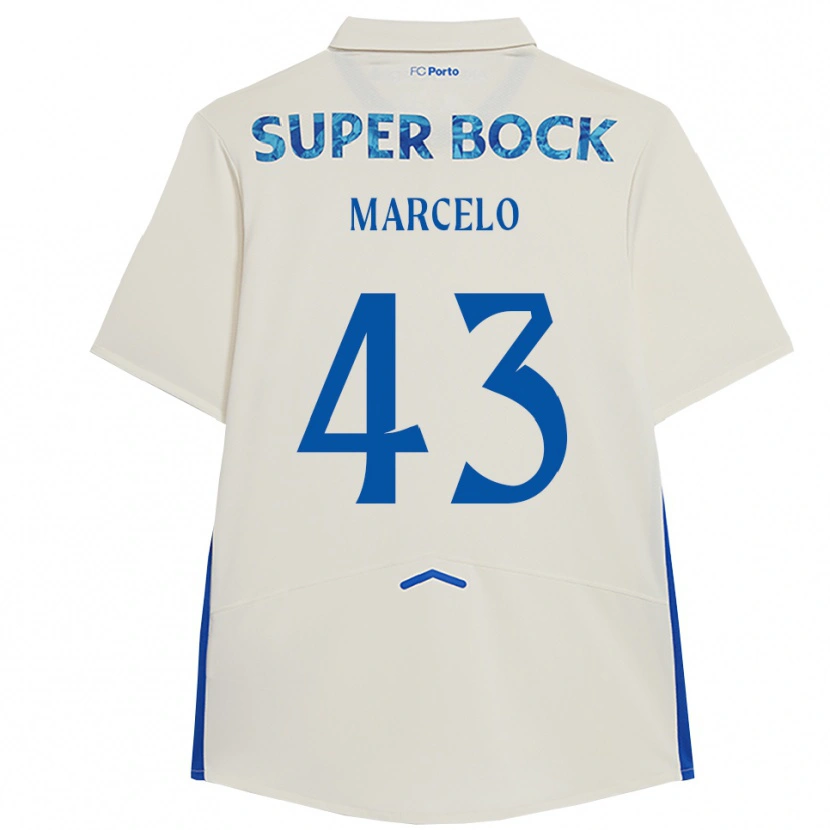 Danxen Kinder Joao Marcelo #43 Weiß Blau Ausweichtrikot Trikot 2025/26 T-Shirt Schweiz