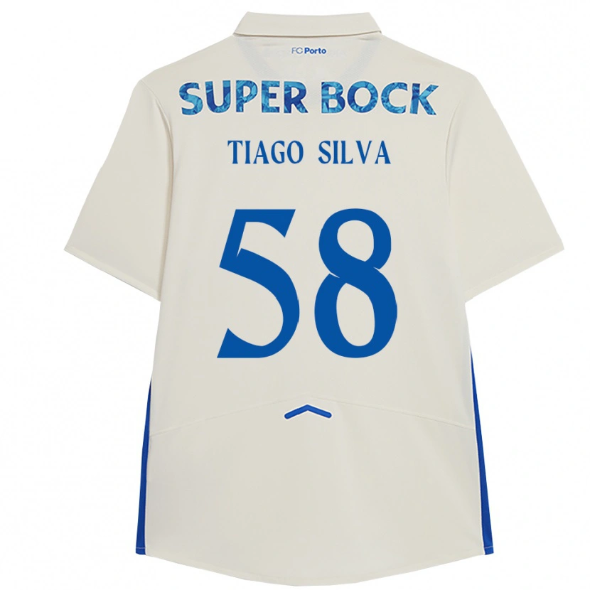 Danxen Kinder Tiago Silva #58 Weiß Blau Ausweichtrikot Trikot 2025/26 T-Shirt Schweiz
