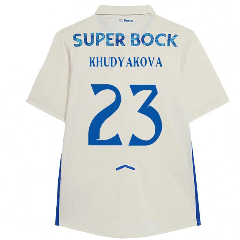 Danxen Kinder Verónica Khudyakova #23 Weiß Blau Ausweichtrikot Trikot 2025/26 T-Shirt Schweiz