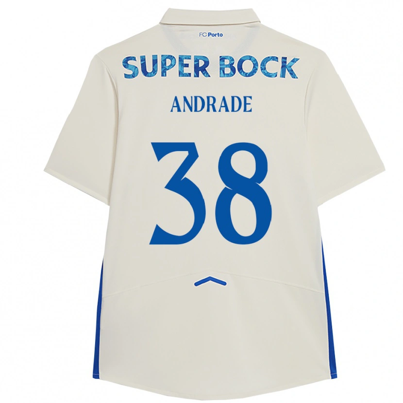 Danxen Kinder Fernando Andrade #38 Weiß Blau Ausweichtrikot Trikot 2025/26 T-Shirt Schweiz