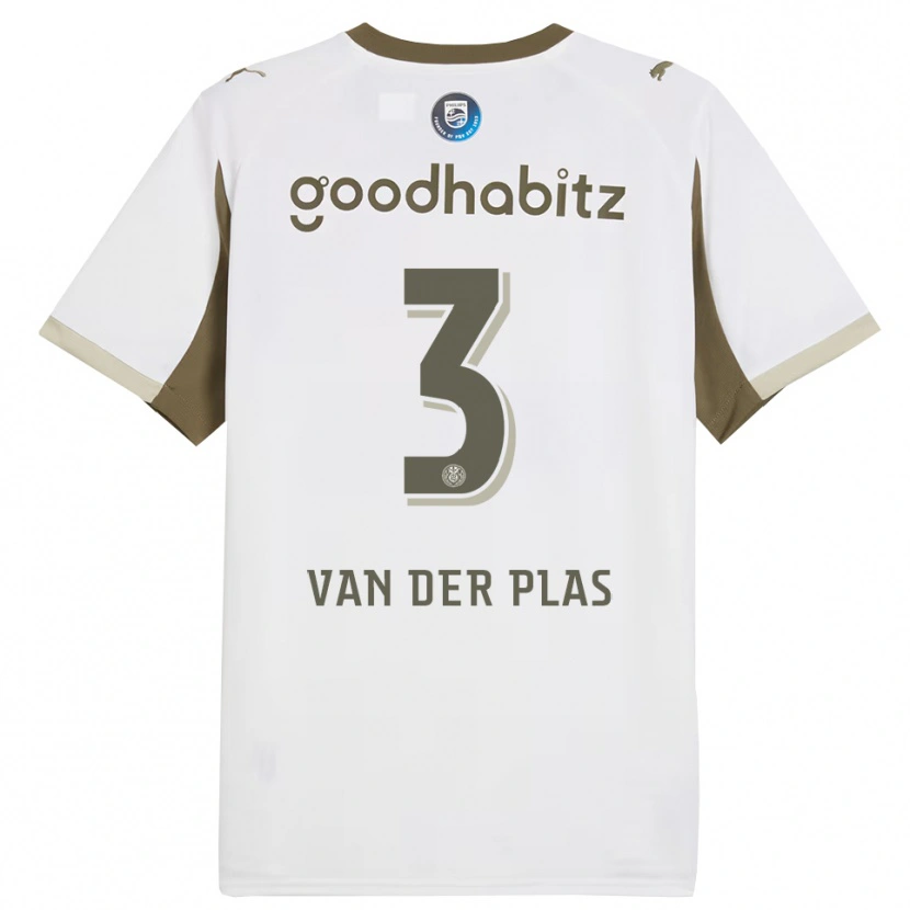 Danxen Kinder Sven Van Der Plas #3 Weiß Grau Ausweichtrikot Trikot 2025/26 T-Shirt Schweiz