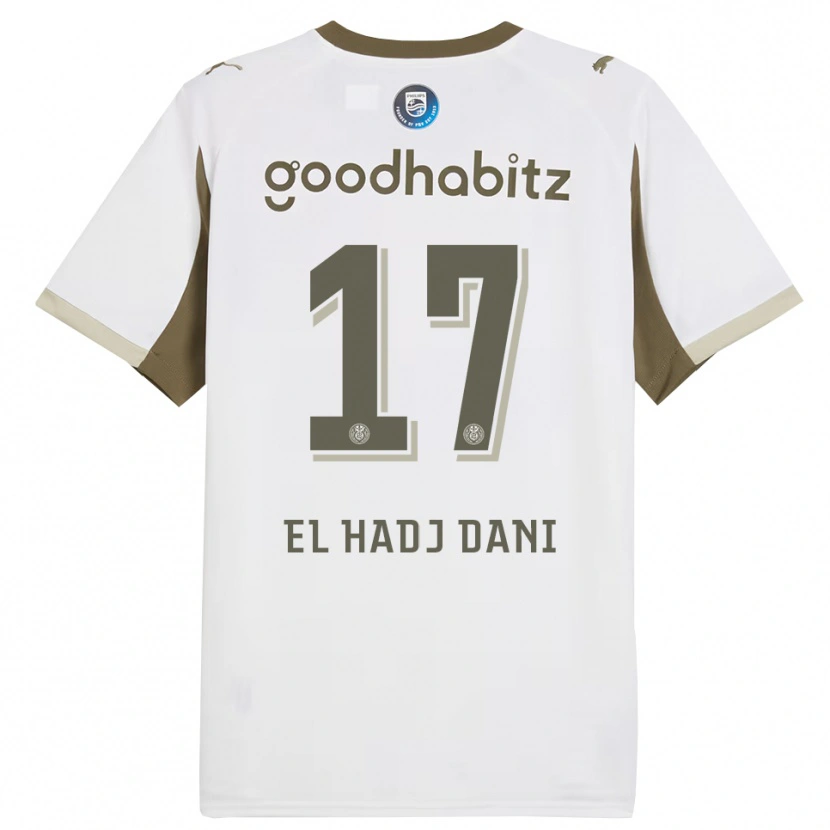 Danxen Kinder Soudais El Hadj Dani #17 Weiß Grau Ausweichtrikot Trikot 2025/26 T-Shirt Schweiz