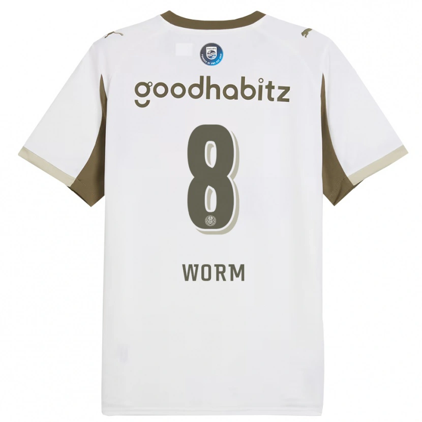 Danxen Kinder Siri Worm #8 Weiß Grau Ausweichtrikot Trikot 2025/26 T-Shirt Schweiz