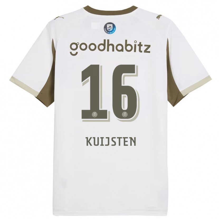 Danxen Kinder Stijn Kuijsten #16 Weiß Grau Ausweichtrikot Trikot 2025/26 T-Shirt Schweiz