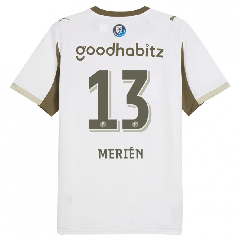 Danxen Kinder Fabian Merién #13 Weiß Grau Ausweichtrikot Trikot 2025/26 T-Shirt Schweiz