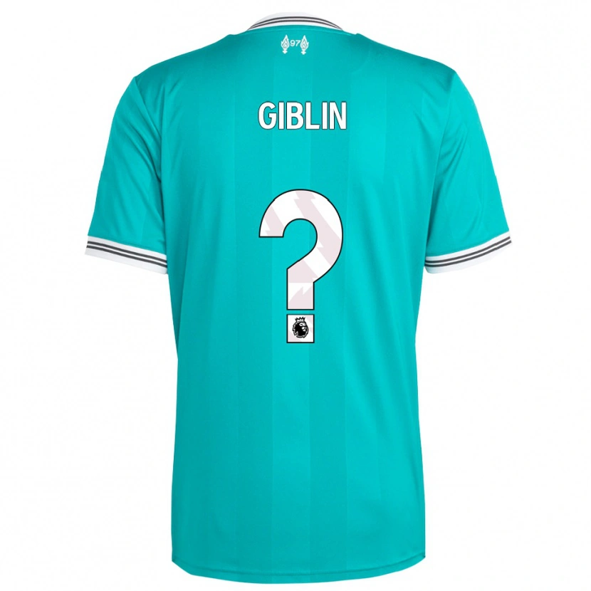 Danxen Kinder Nathan Giblin #0 Grün Weiß Ausweichtrikot Trikot 2025/26 T-Shirt Schweiz