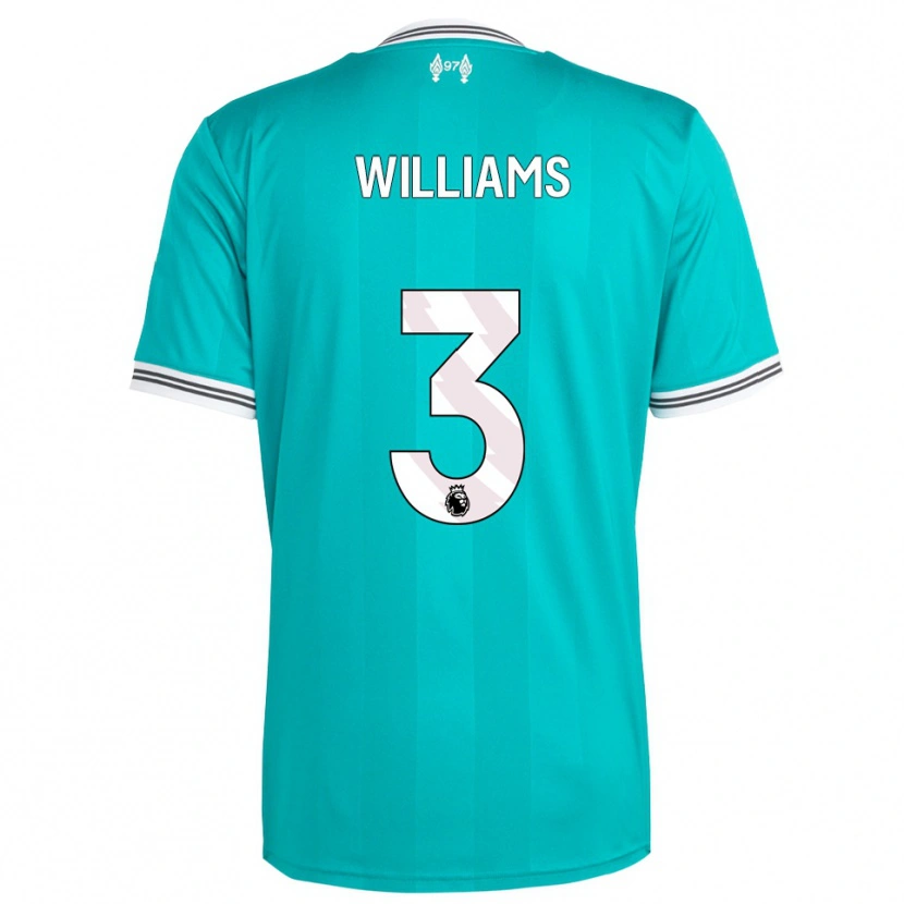 Danxen Kinder Cameron Williams #3 Grün Weiß Ausweichtrikot Trikot 2025/26 T-Shirt Schweiz