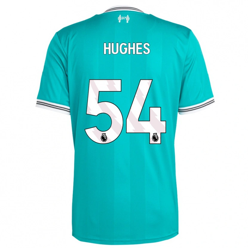 Danxen Kinder Liam Hughes #54 Grün Weiß Ausweichtrikot Trikot 2025/26 T-Shirt Schweiz