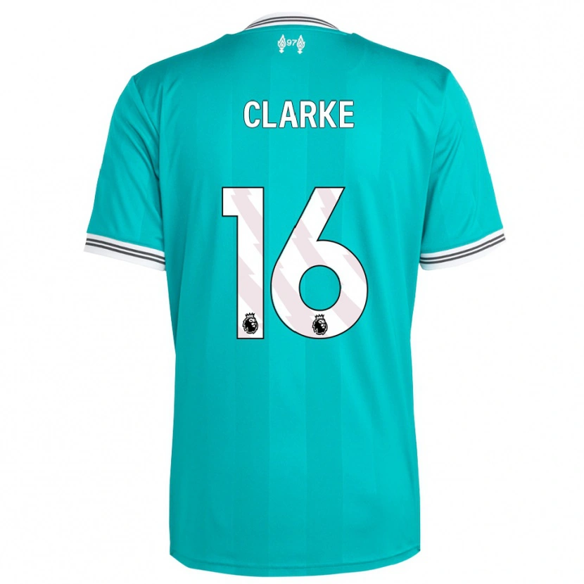 Danxen Kinder Lucas Clarke #16 Grün Weiß Ausweichtrikot Trikot 2025/26 T-Shirt Schweiz