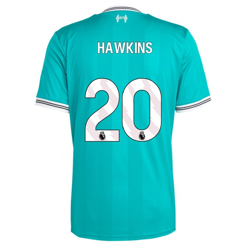 Danxen Kinder Max Hawkins #20 Grün Weiß Ausweichtrikot Trikot 2025/26 T-Shirt Schweiz