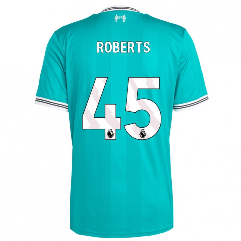 Danxen Kinder Iwan Roberts #45 Grün Weiß Ausweichtrikot Trikot 2025/26 T-Shirt Schweiz