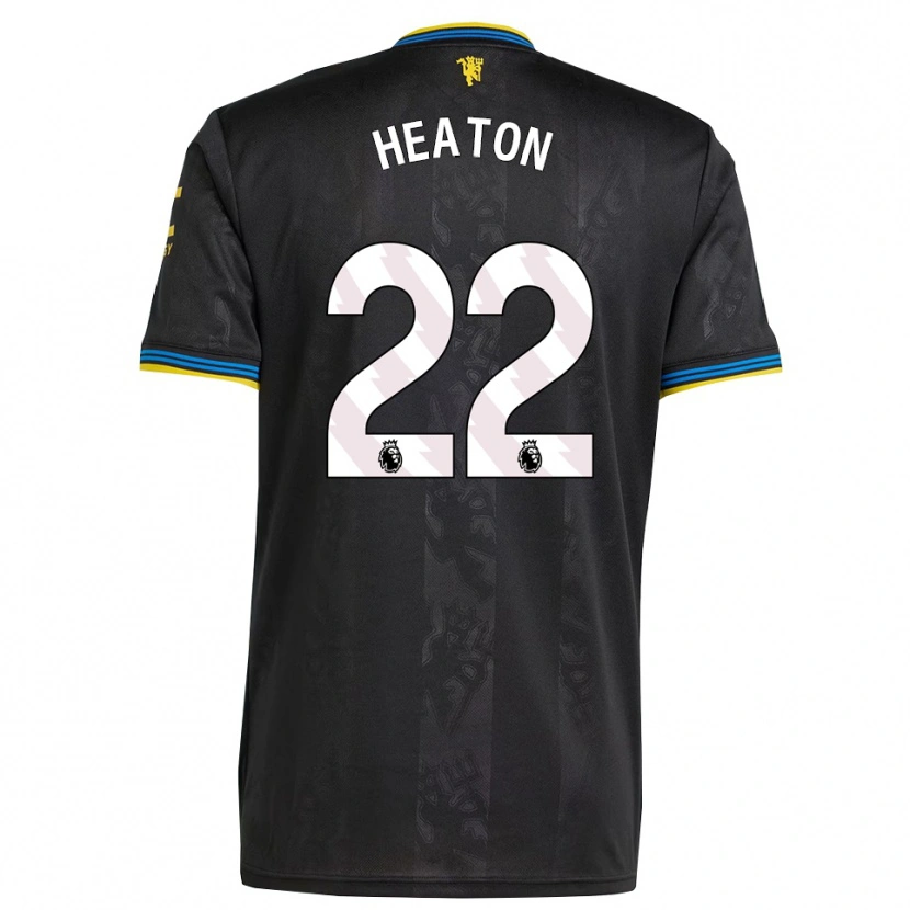 Danxen Kinder Tom Heaton #22 Schwarz Gelb Blau Ausweichtrikot Trikot 2025/26 T-Shirt Schweiz