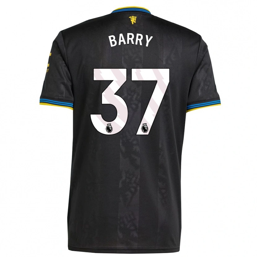 Danxen Kinder Keira Barry #37 Schwarz Gelb Blau Ausweichtrikot Trikot 2025/26 T-Shirt Schweiz