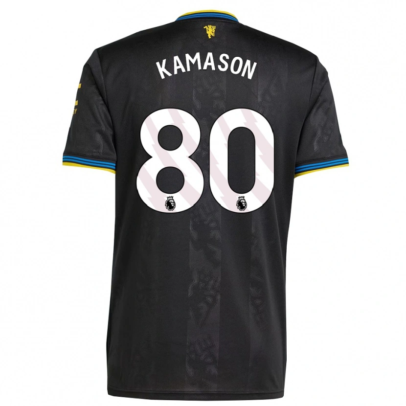 Danxen Kinder Jaydan Kamason #80 Schwarz Gelb Blau Ausweichtrikot Trikot 2025/26 T-Shirt Schweiz