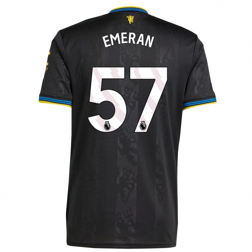 Danxen Kinder Noam Emeran #57 Schwarz Gelb Blau Ausweichtrikot Trikot 2025/26 T-Shirt Schweiz