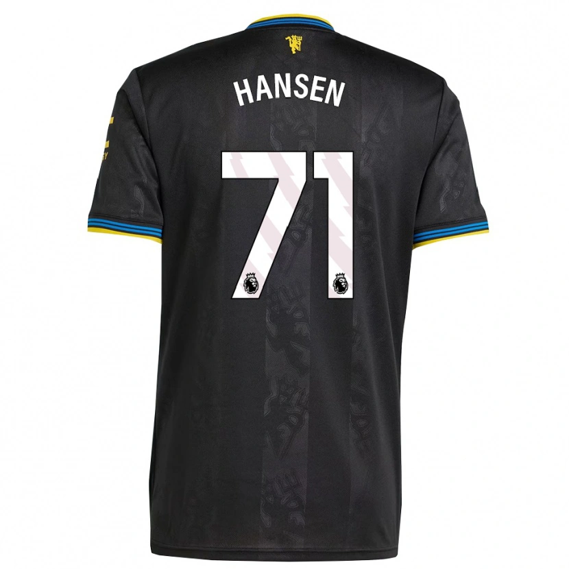 Danxen Kinder Isak Hansen-Aaroen #71 Schwarz Gelb Blau Ausweichtrikot Trikot 2025/26 T-Shirt Schweiz