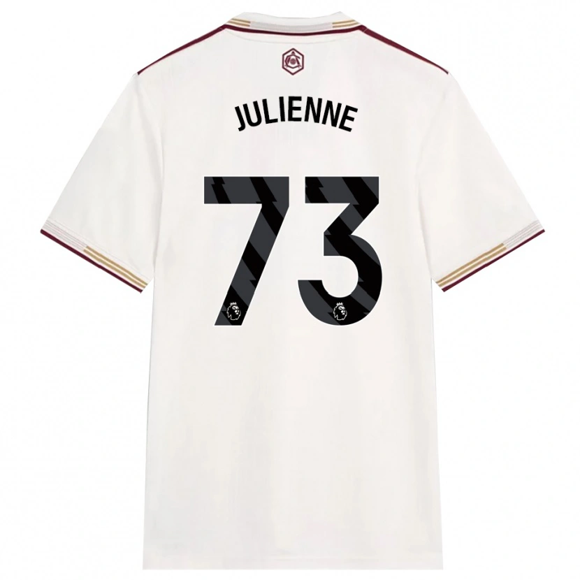Danxen Kinder Theo Julienne #73 Creme Weiß Burgunderrot Ausweichtrikot Trikot 2025/26 T-Shirt Schweiz