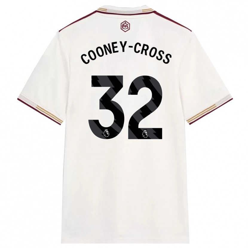 Danxen Kinder Kyra Cooney-Cross #32 Creme Weiß Burgunderrot Ausweichtrikot Trikot 2025/26 T-Shirt Schweiz