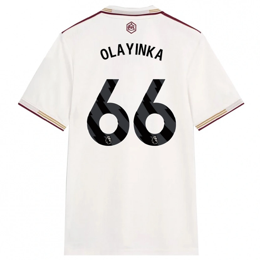 Danxen Kinder James Olayinka #66 Creme Weiß Burgunderrot Ausweichtrikot Trikot 2025/26 T-Shirt Schweiz