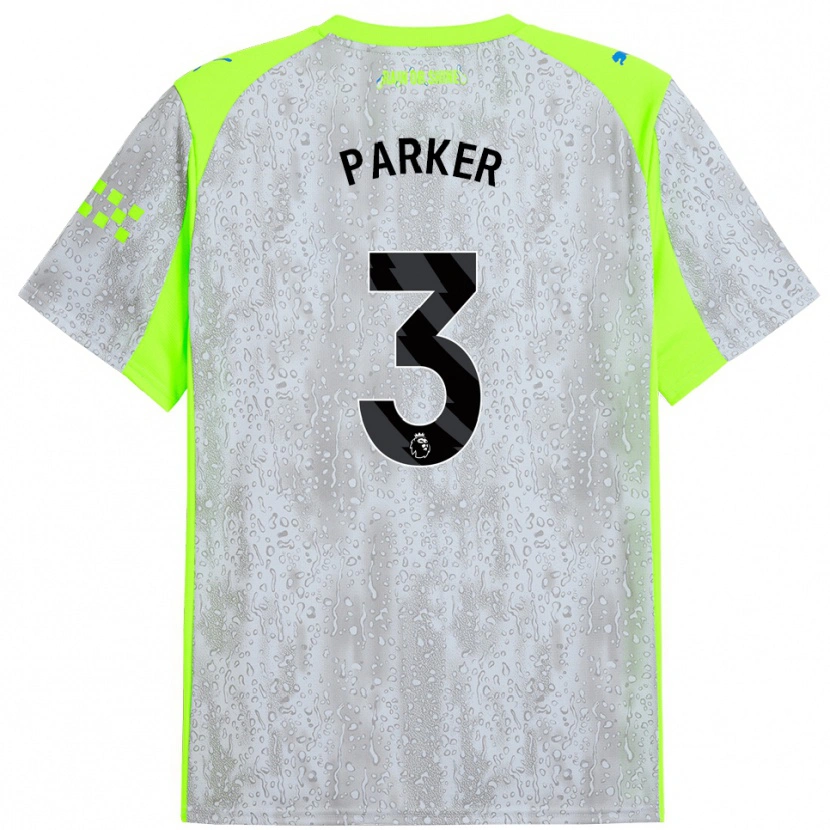 Danxen Kinder Harrison Parker #3 Grau Gelb Ausweichtrikot Trikot 2025/26 T-Shirt Schweiz