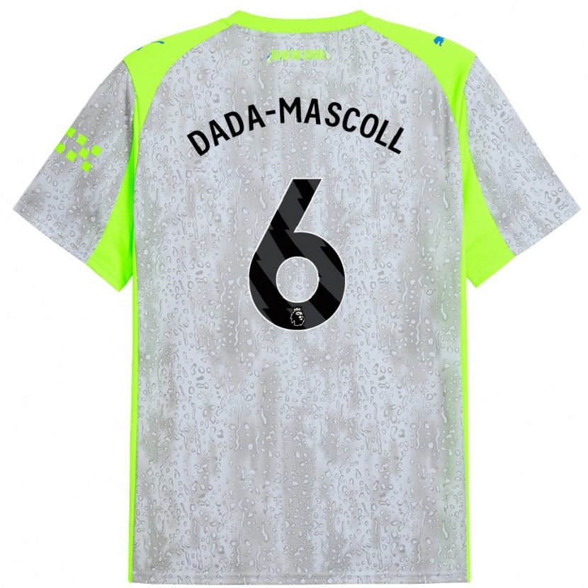 Danxen Kinder Isaiah Dada-Mascoll #6 Grau Gelb Ausweichtrikot Trikot 2025/26 T-Shirt Schweiz