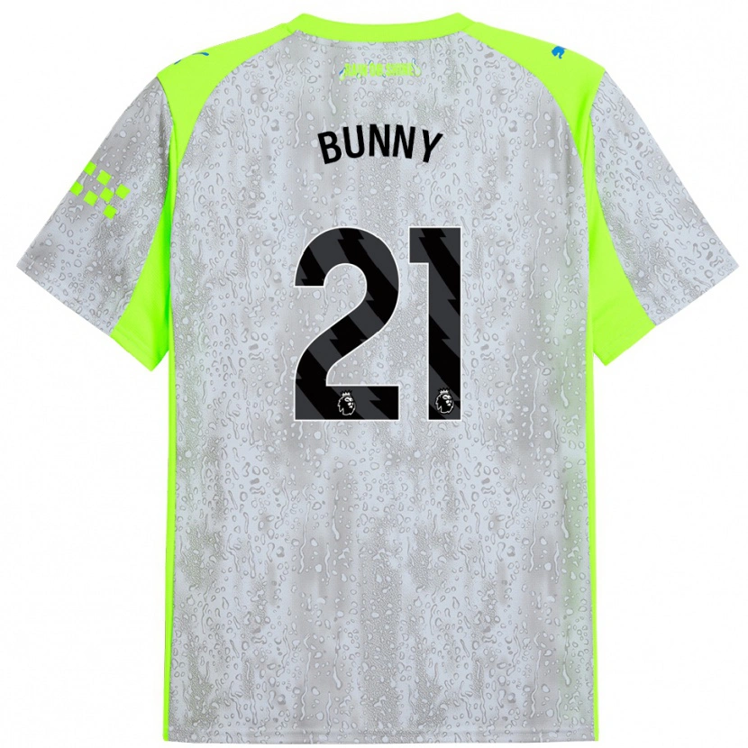 Danxen Kinder Khadija Shaw #21 Grau Gelb Ausweichtrikot Trikot 2025/26 T-Shirt Schweiz