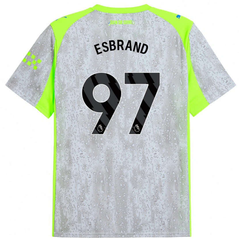 Danxen Kinder Josh Wilson-Esbrand #97 Grau Gelb Ausweichtrikot Trikot 2025/26 T-Shirt Schweiz