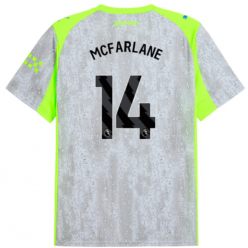 Danxen Kinder Christian Mcfarlane #14 Grau Gelb Ausweichtrikot Trikot 2025/26 T-Shirt Schweiz