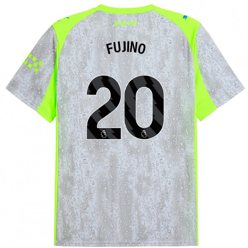 Danxen Kinder Aoba Fujino #20 Grau Gelb Ausweichtrikot Trikot 2025/26 T-Shirt Schweiz
