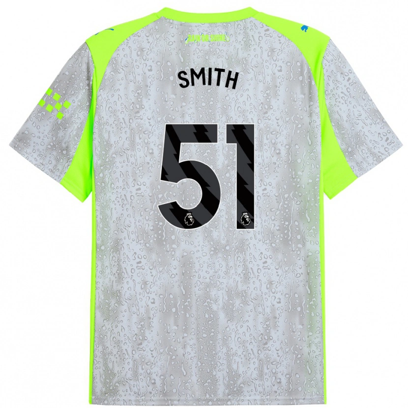 Danxen Kinder Isaac Smith #51 Grau Gelb Ausweichtrikot Trikot 2025/26 T-Shirt Schweiz