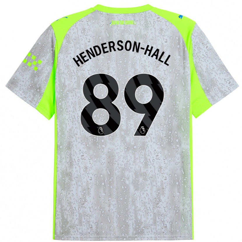Danxen Kinder Matty Henderson-Hall #89 Grau Gelb Ausweichtrikot Trikot 2025/26 T-Shirt Schweiz