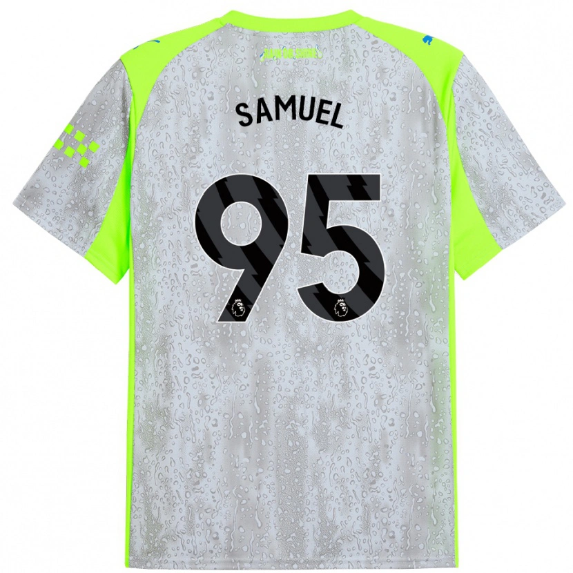 Danxen Kinder Lakyle Samuel #95 Grau Gelb Ausweichtrikot Trikot 2025/26 T-Shirt Schweiz