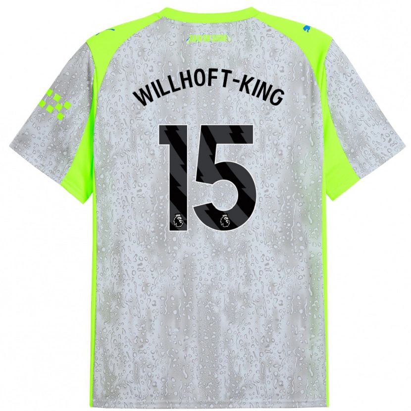 Danxen Kinder Han Willhoft-King #15 Grau Gelb Ausweichtrikot Trikot 2025/26 T-Shirt Schweiz