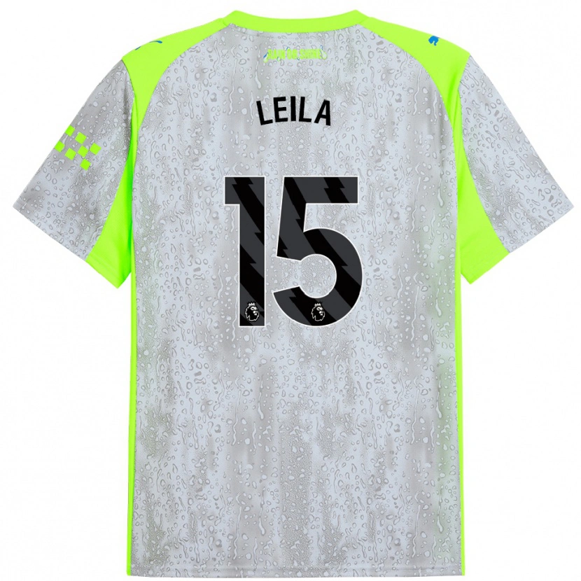 Danxen Kinder Leila Ouahabi #15 Grau Gelb Ausweichtrikot Trikot 2025/26 T-Shirt Schweiz