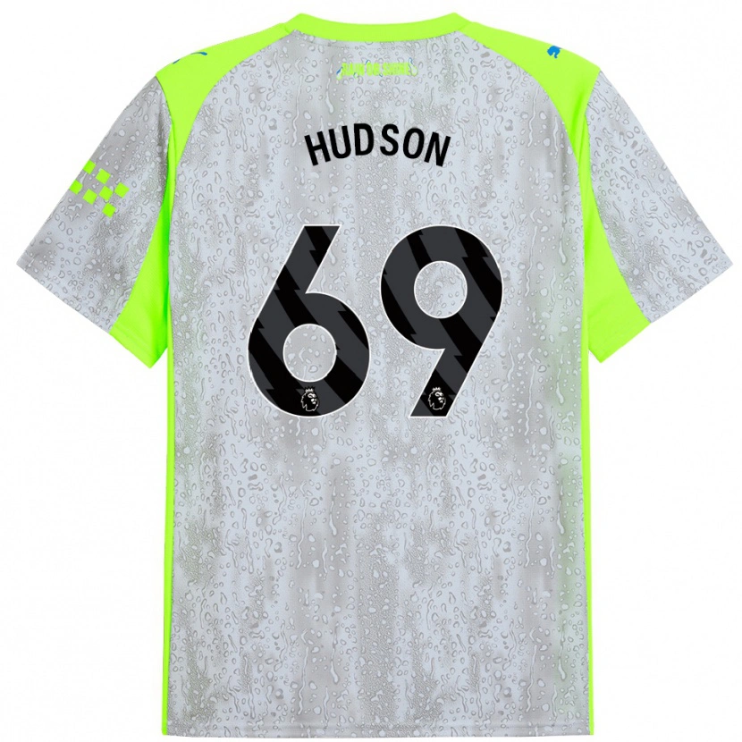 Danxen Kinder Max Hudson #69 Grau Gelb Ausweichtrikot Trikot 2025/26 T-Shirt Schweiz
