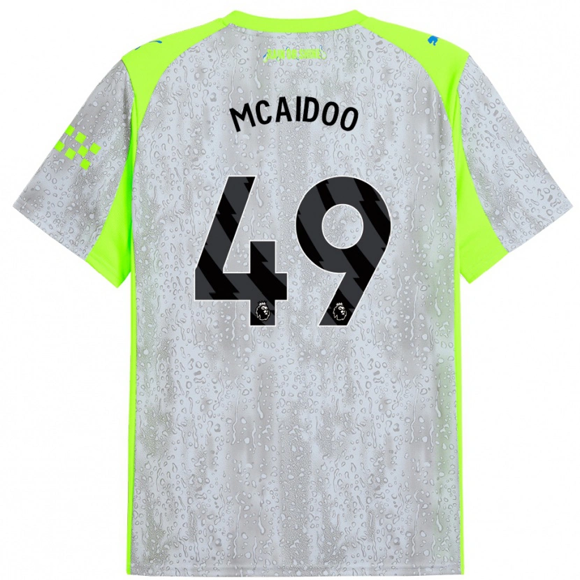 Danxen Kinder Ryan Mcaidoo #49 Grau Gelb Ausweichtrikot Trikot 2025/26 T-Shirt Schweiz