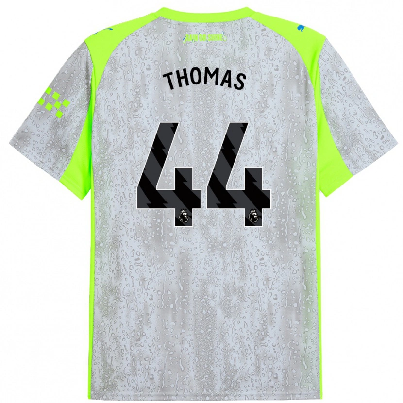 Danxen Kinder Codie Thomas #44 Grau Gelb Ausweichtrikot Trikot 2025/26 T-Shirt Schweiz
